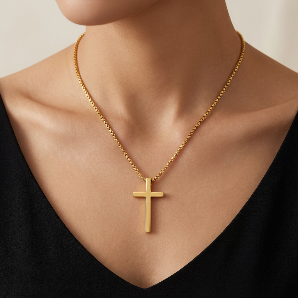 The Golden Faith Cross™ Necklace