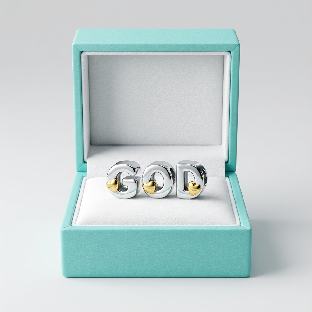 GOD Letter Charms Set