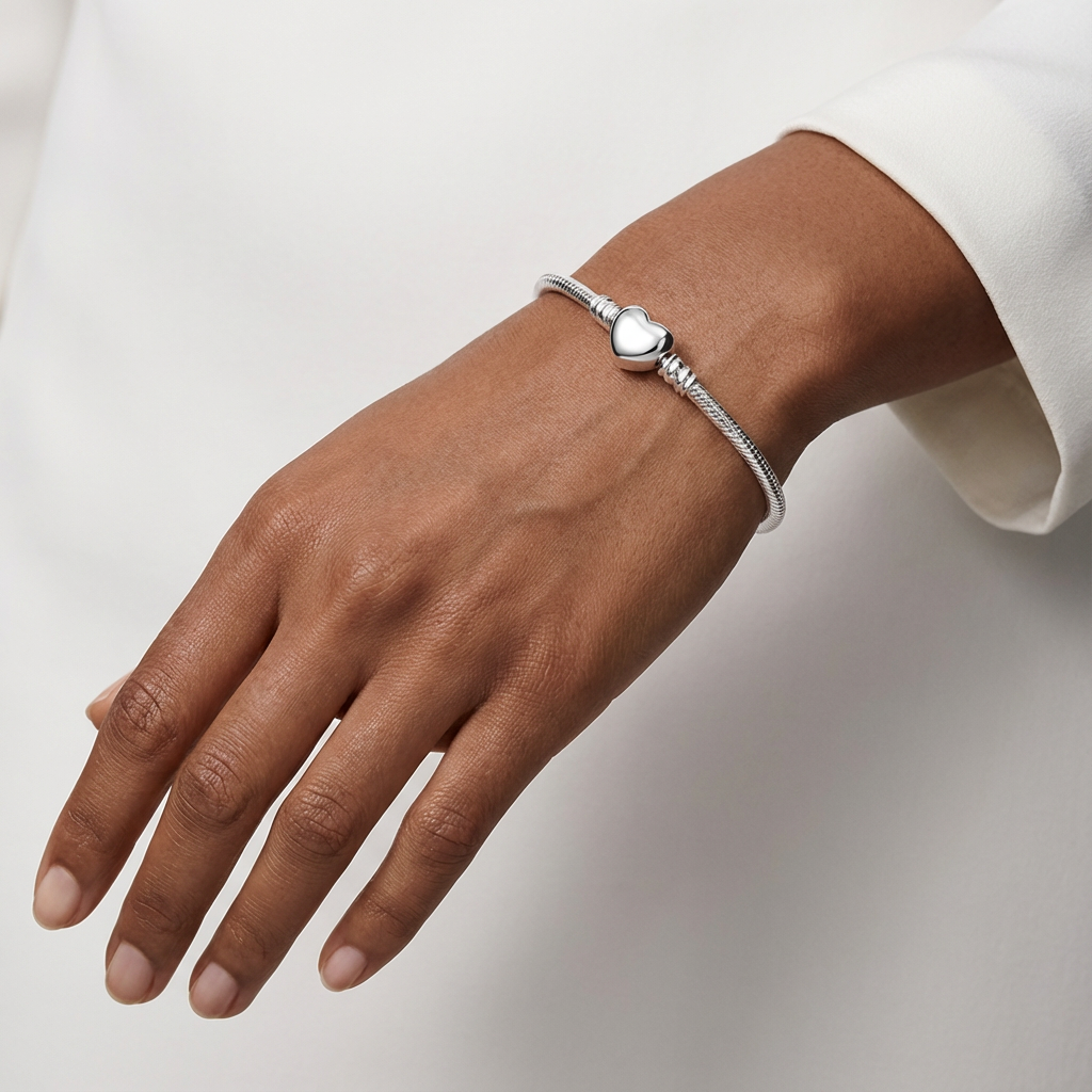 Silver Heart Bracelet