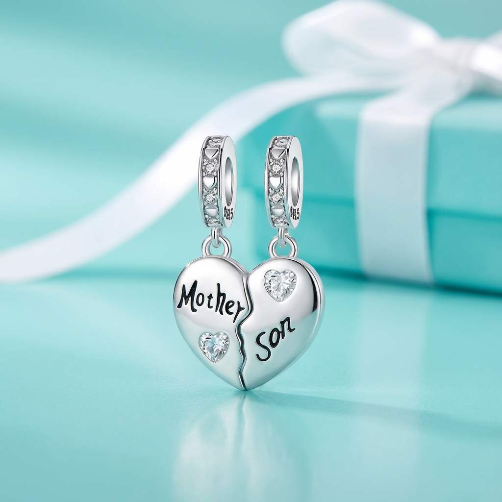 Mother & Son Heart Bond”