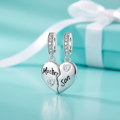 Mother & Son Heart Bond”