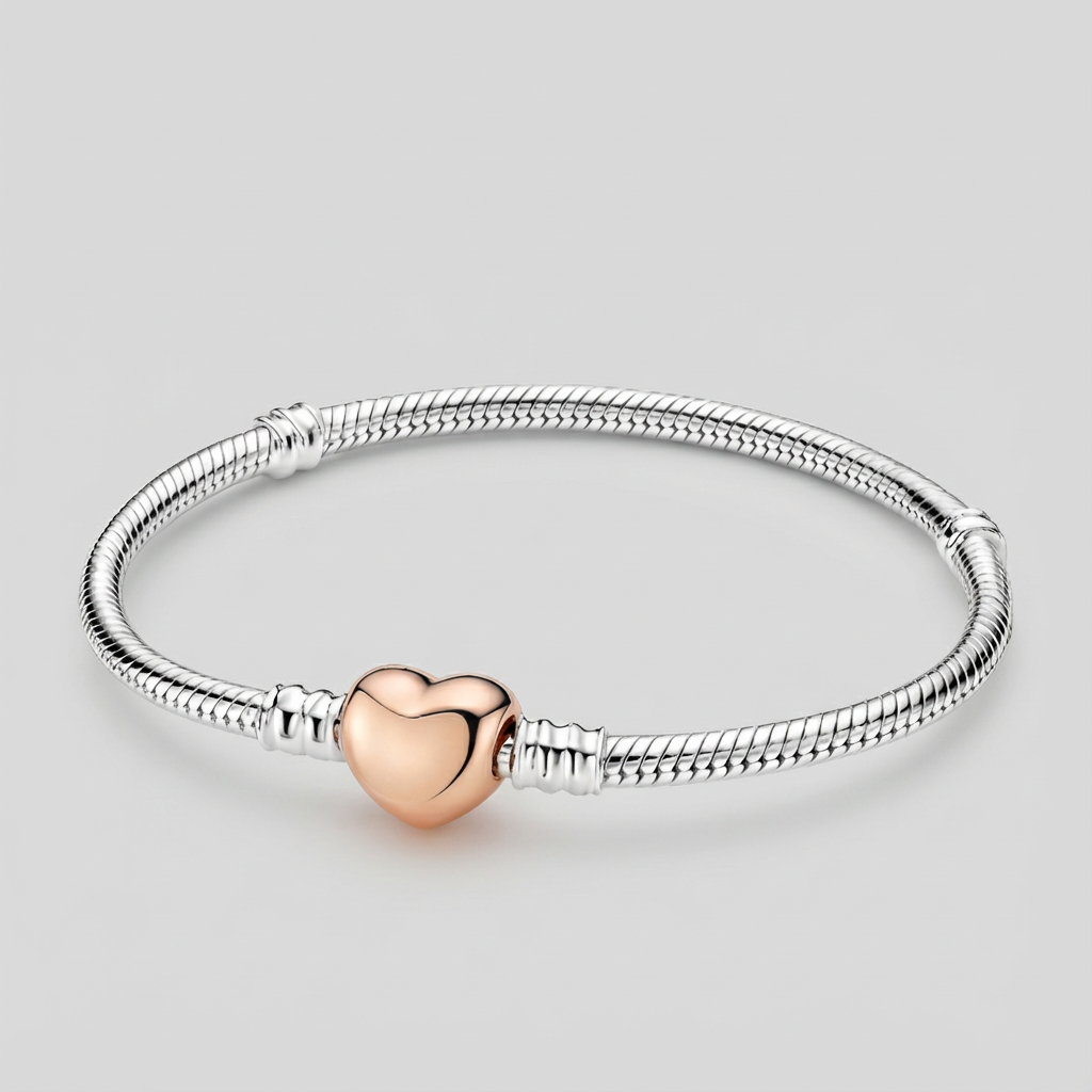 Rose Gold Heart Bracelet