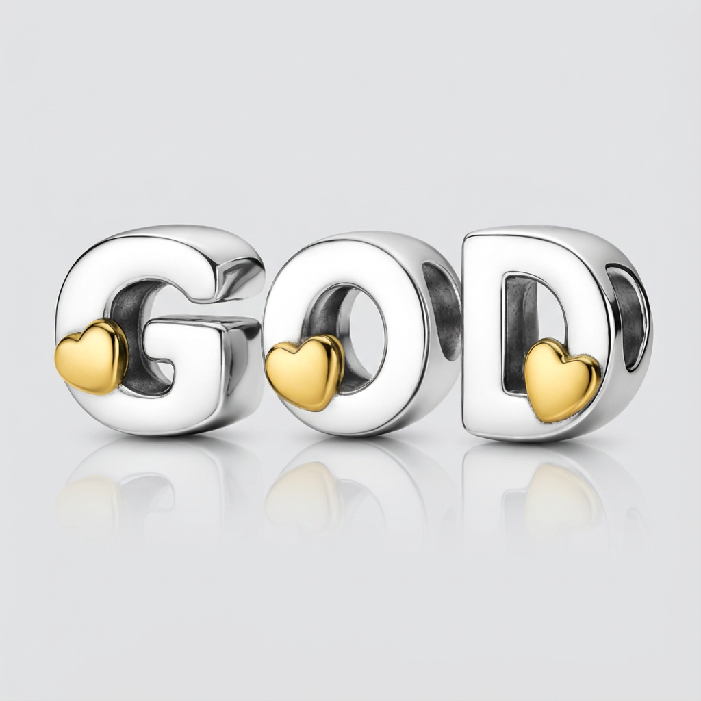 GOD Letter Charms Set