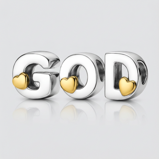 GOD Letter Charms Set