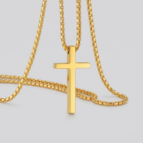 The Golden Faith Cross™ Necklace