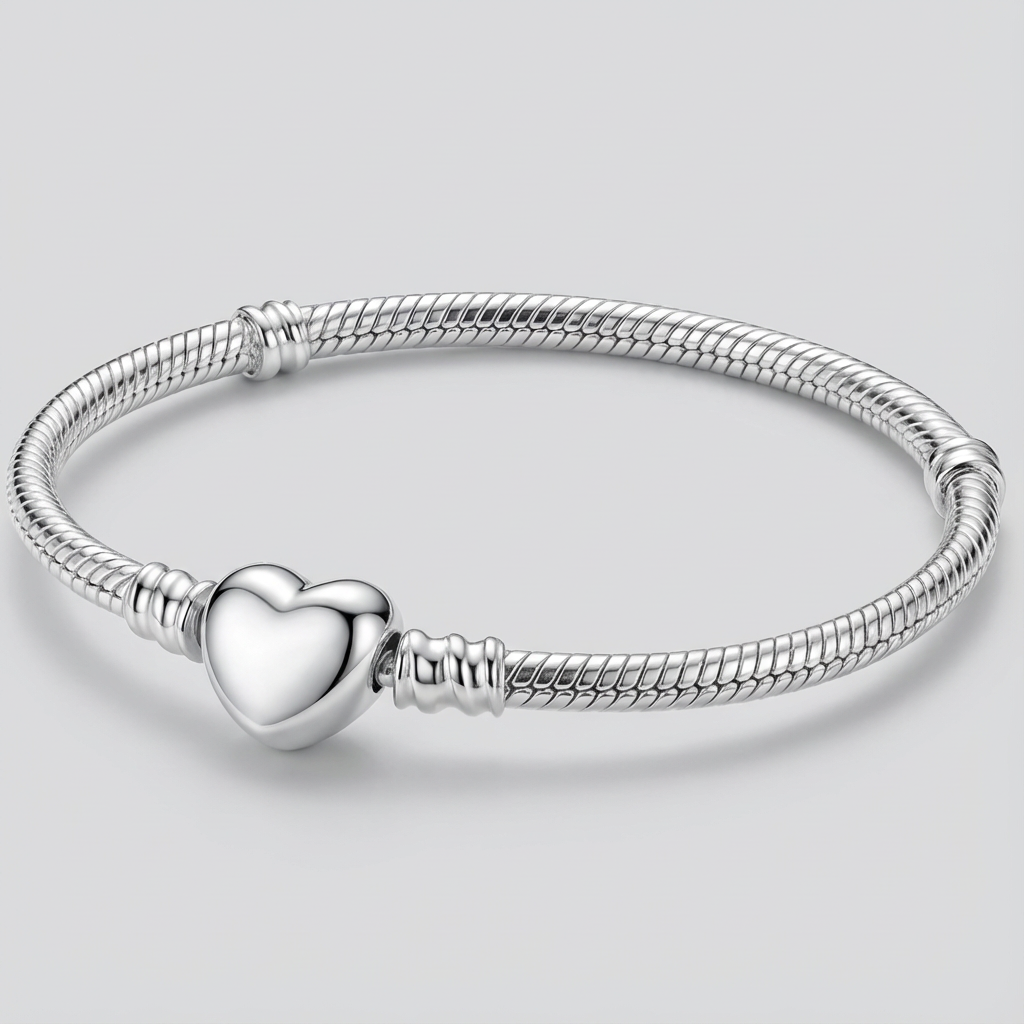 Silver Heart Bracelet