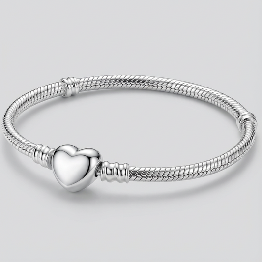 Silver Heart Bracelet