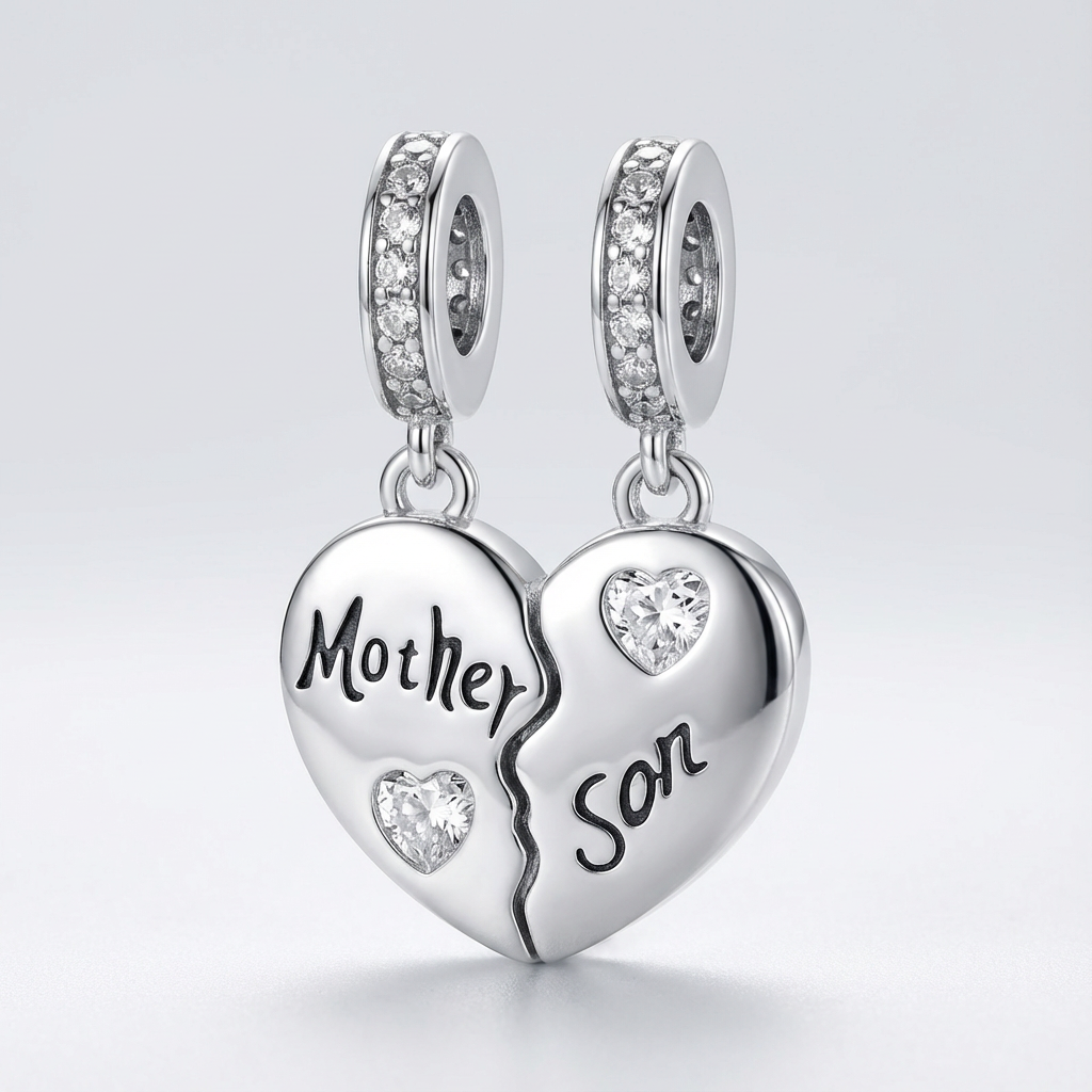 Mother & Son Heart Bond”